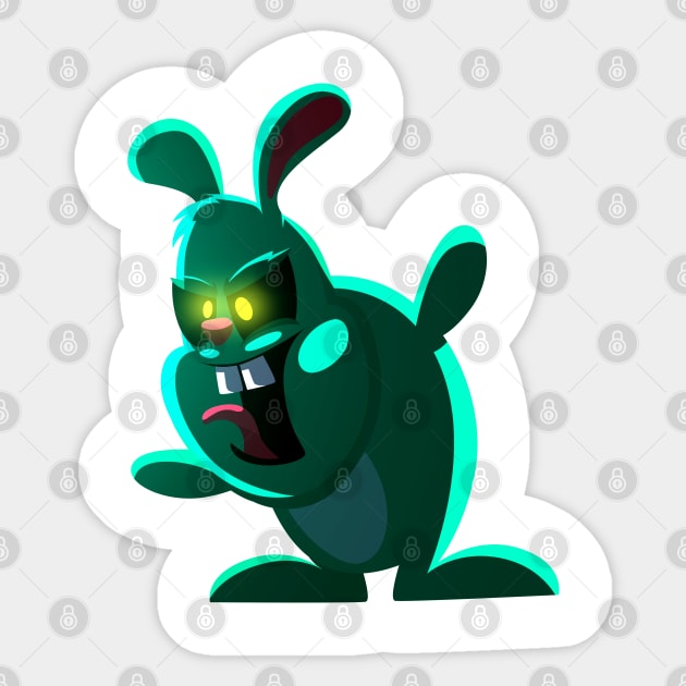 Evil Bunny Sticker by LAckas